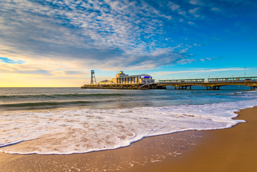 Bournemouth Beach and Pier at Sunrise