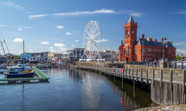 Cardiff Bay is located in the south of Cardiff, the capital of W